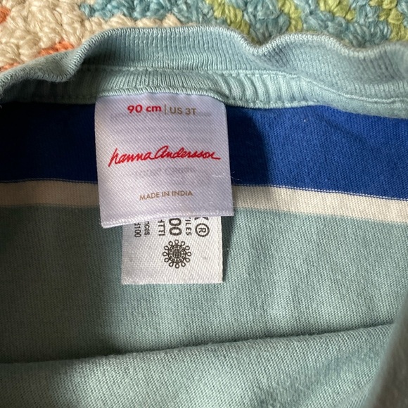 Hanna Andersson Striped Pocket Tee size 3T - Picture 3 of 4